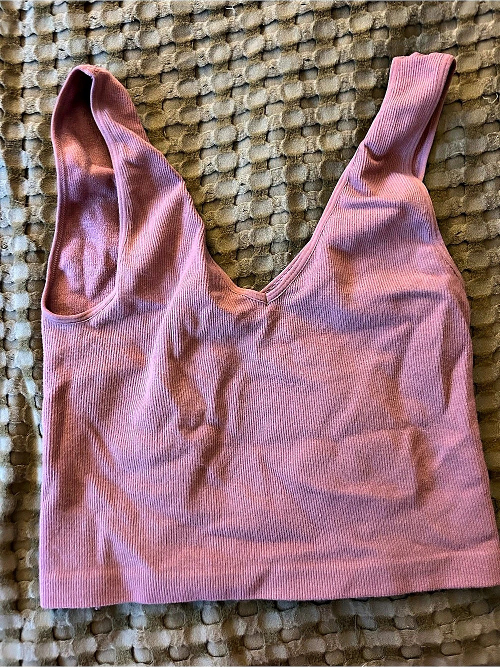 Pink Athletic Tank Sports Bra